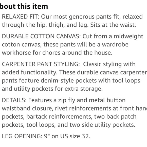 Amazon Essentials Men's Carpenter Jean with Tool Pockets - Picture 12 of 13